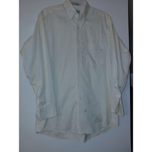 Eagle Men's Button Up 80's 2 Ply Pinpoint Dress Shirt 15.5 32/33